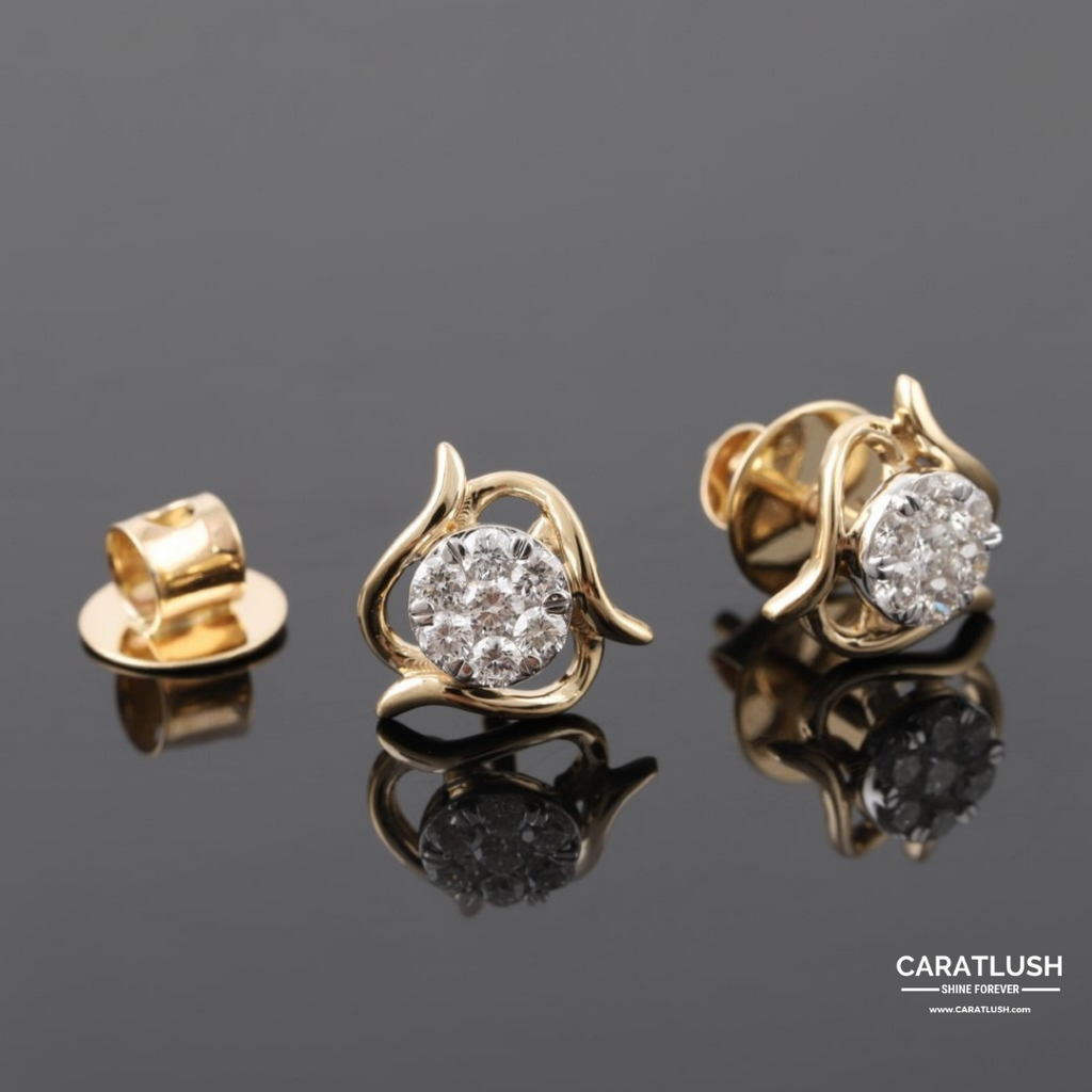 AHURA DIAMOND EARINGS - CARATLUSH.COM