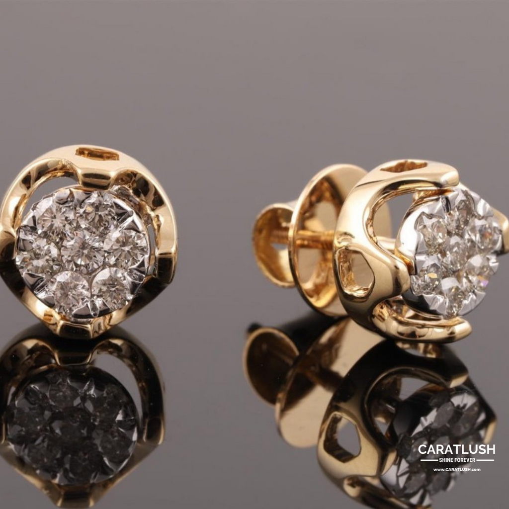 AKSA DIAMOND STUDS - CARATLUSH.COM