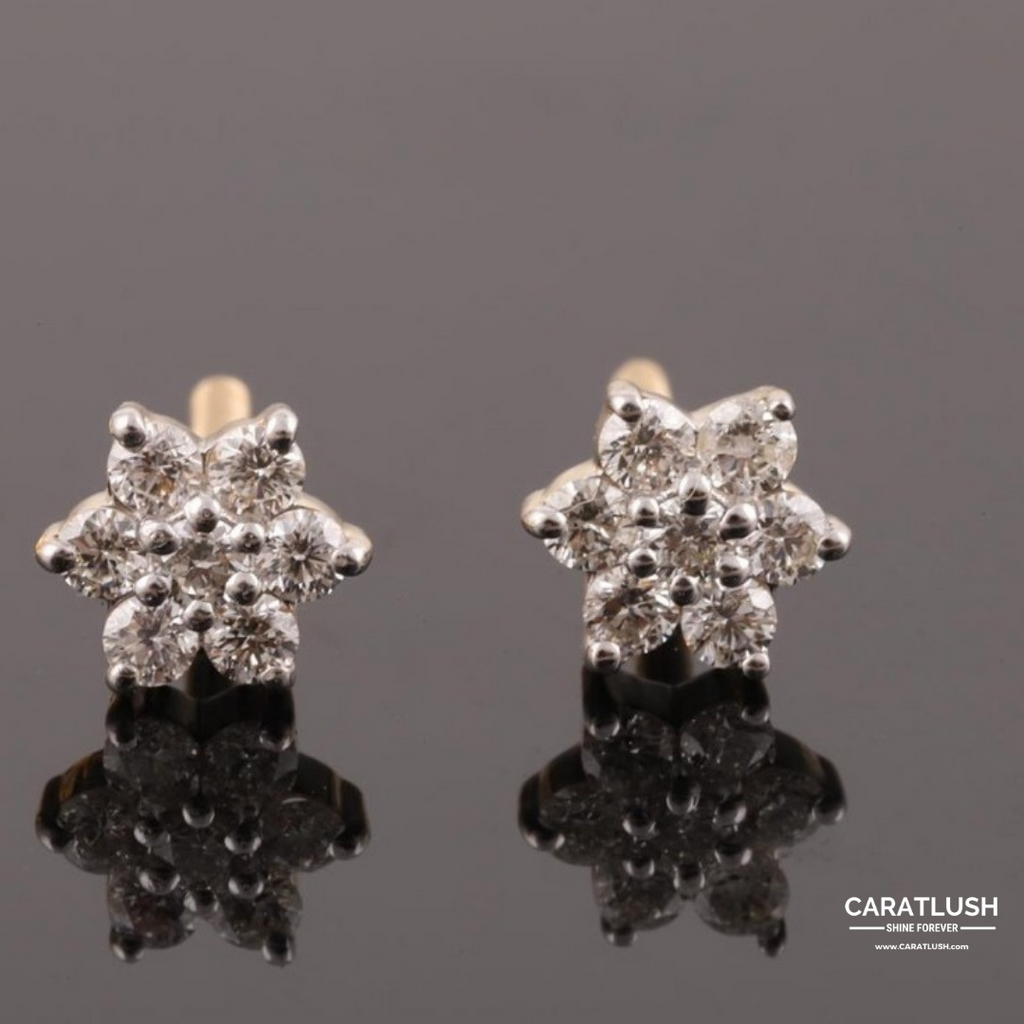 AUDREY DIAMOND EARINGS - CARATLUSH.COM