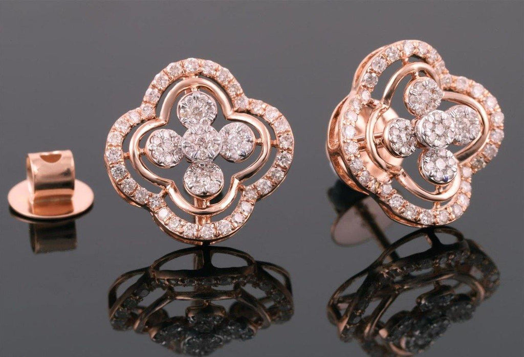 FLORET DIAMOND STUDS - CARATLUSH.COM