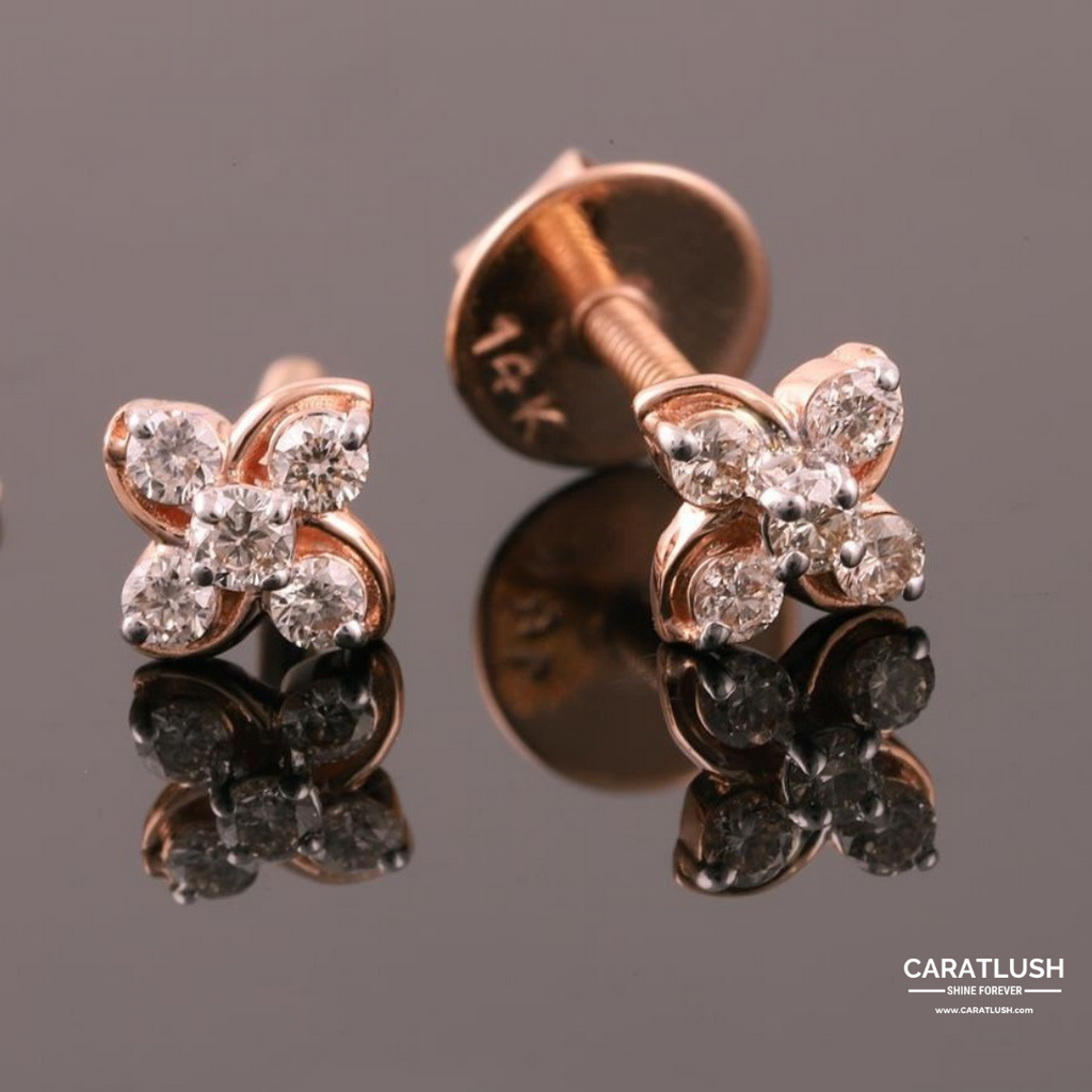 GLORIA DIAMOND EARINGS - CARATLUSH.COM