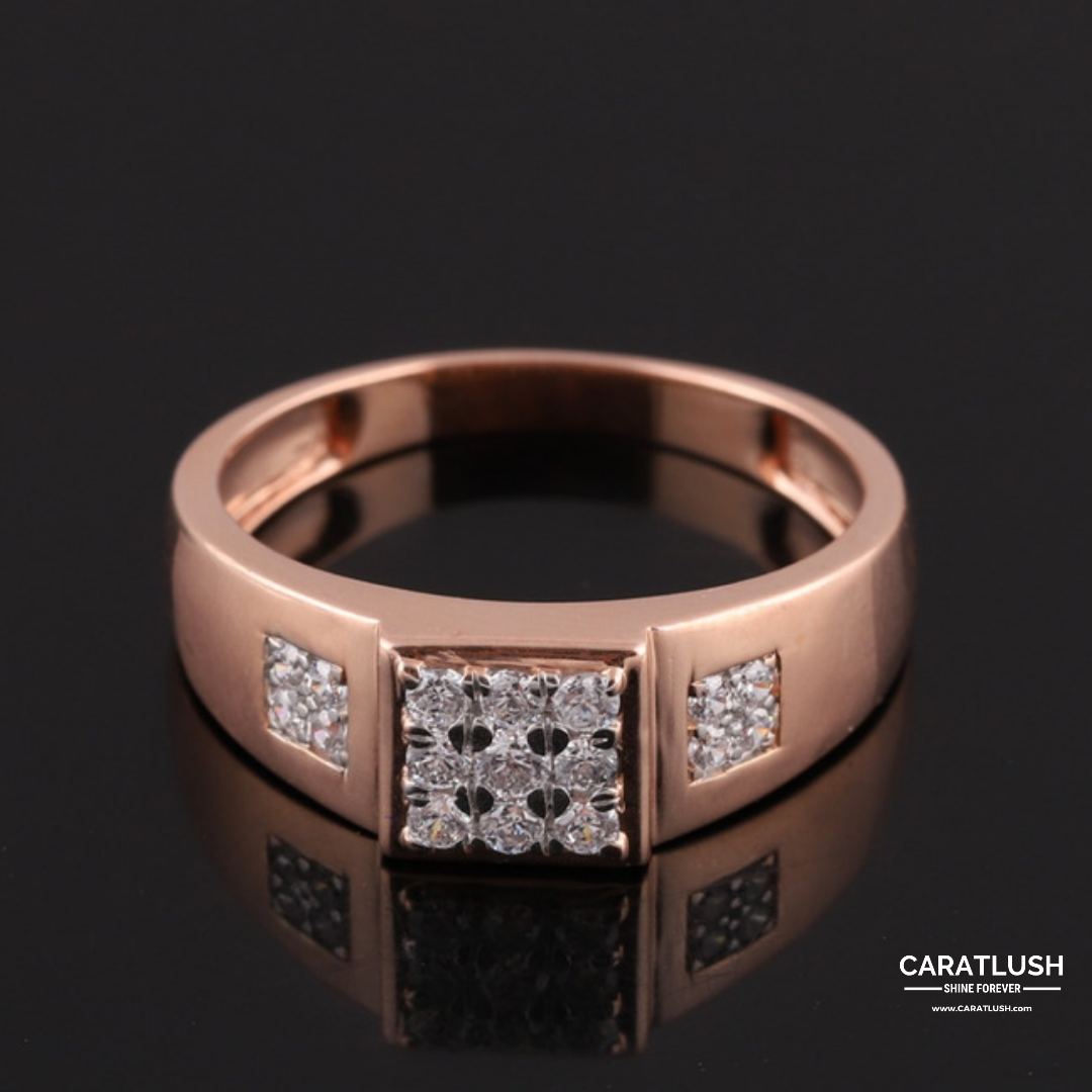 Leo diamond rose gold online