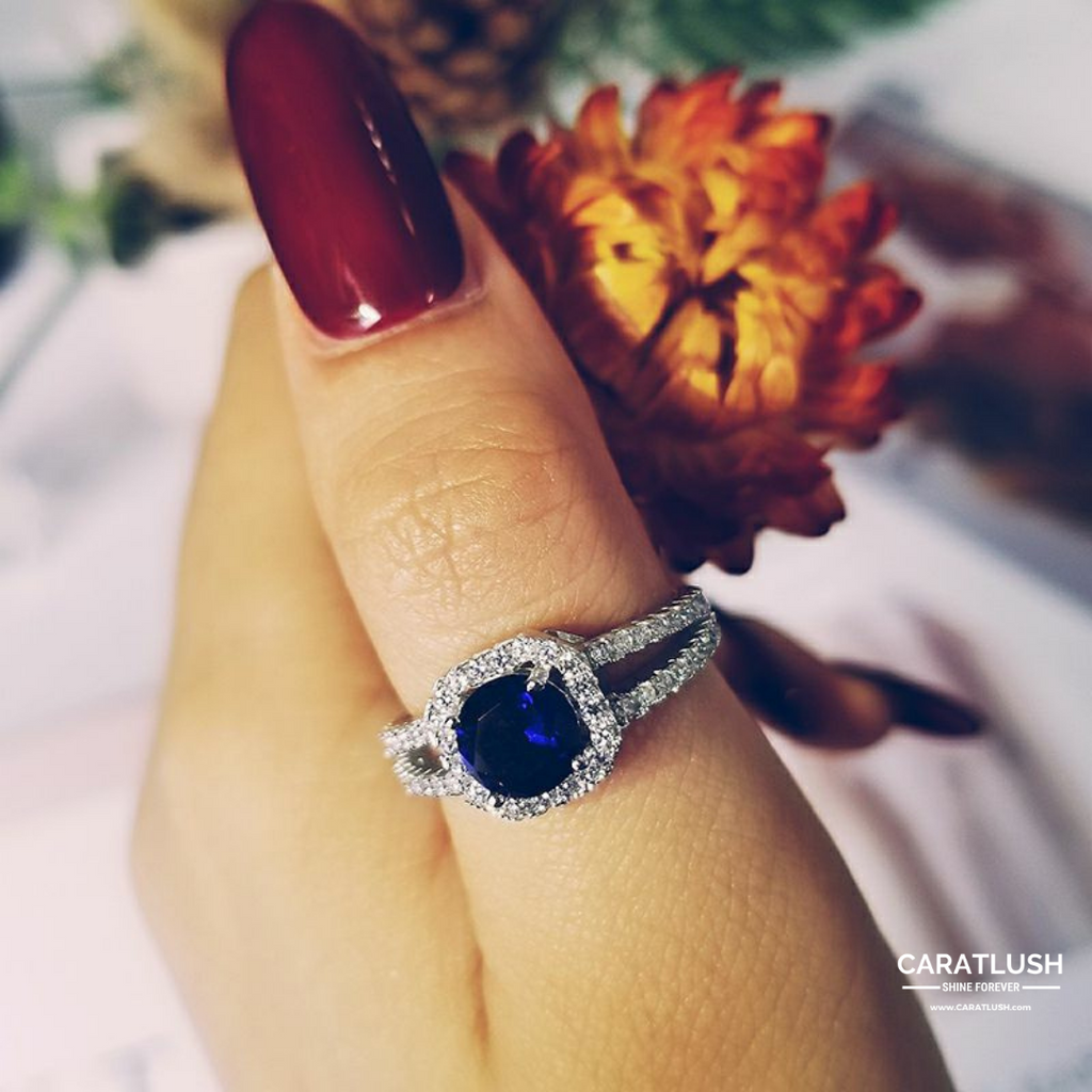 MIRAKI BLUE DIAMOND RING