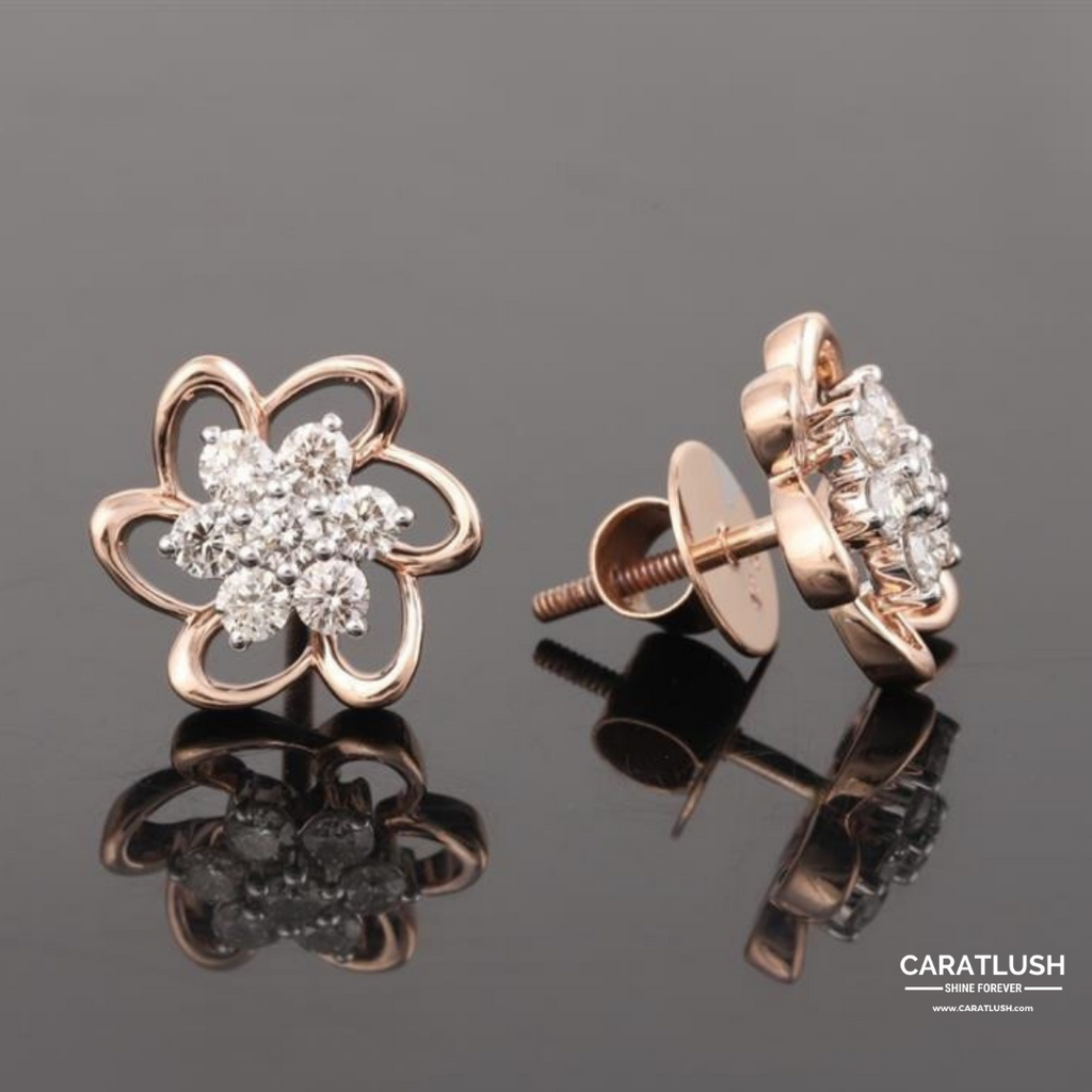 NINA DIAMOND STUDS - CARATLUSH.COM