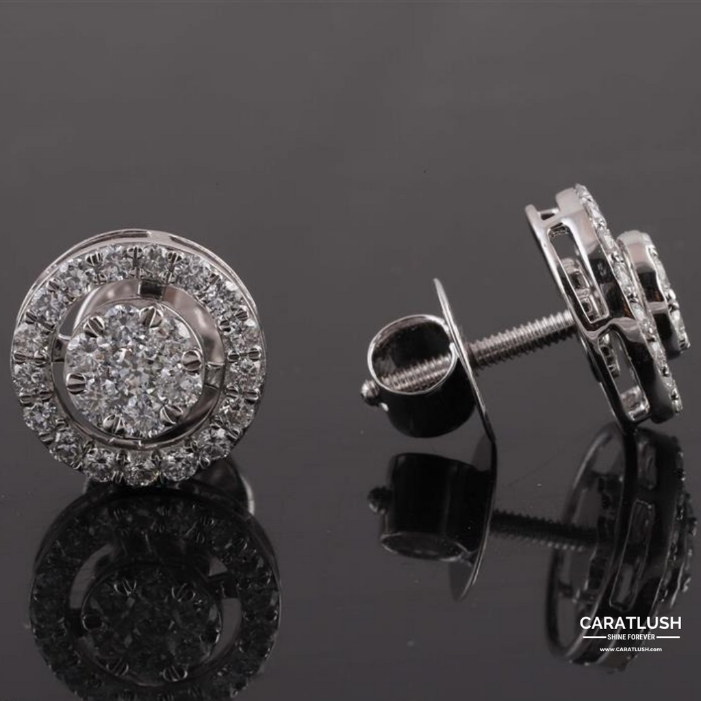 RIPPLE DIAMOND STUDS - CARATLUSH.COM