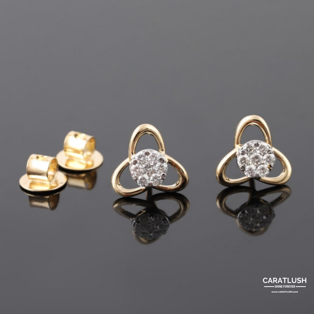 SUSAN DIAMOND STUDS - CARATLUSH.COM